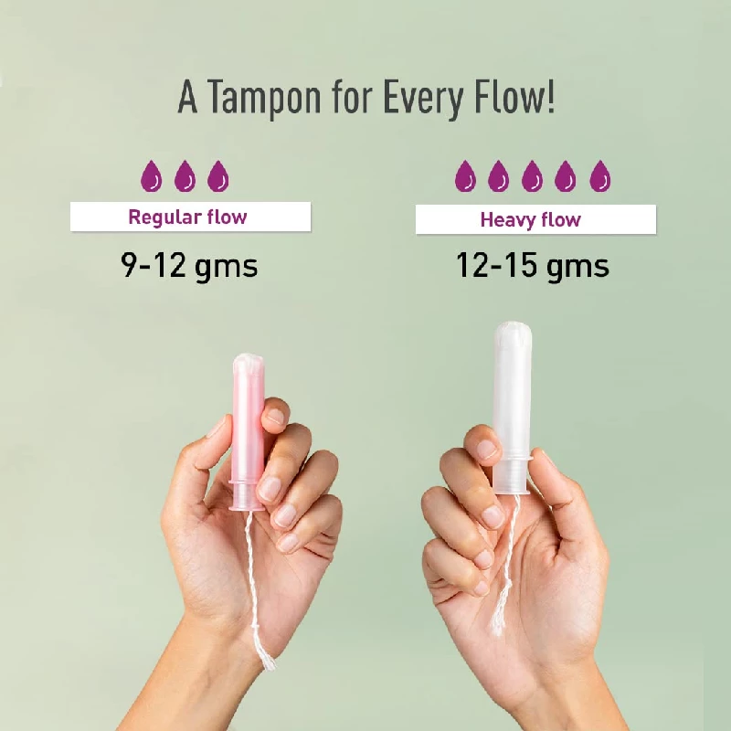 Sirona Regular Flow Tampons with Applicator, 16 Pads-5.webp